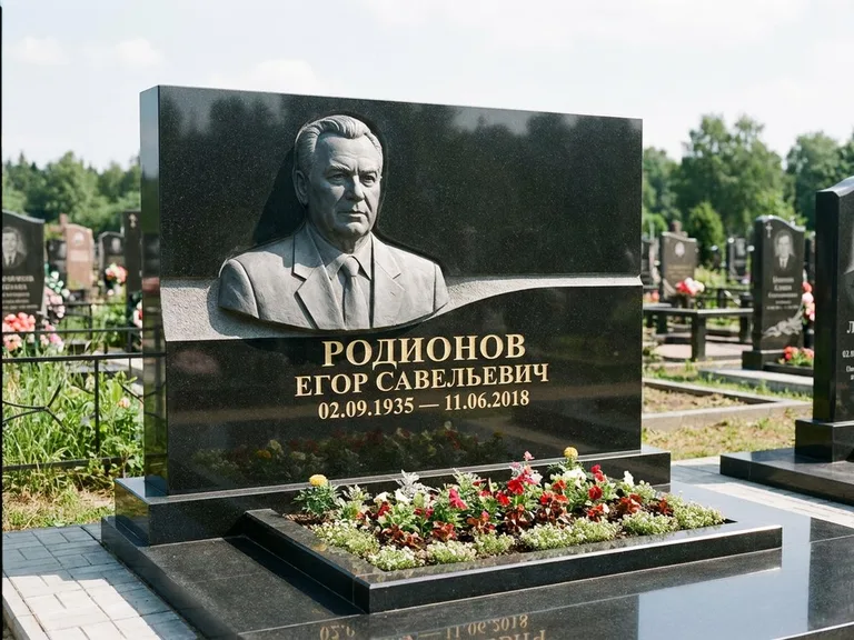 Памятник с барельефом — выполненная работа 27 в Южно-Сахалинске