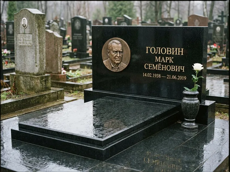 Памятник с барельефом — выполненная работа 40 в Южно-Сахалинске