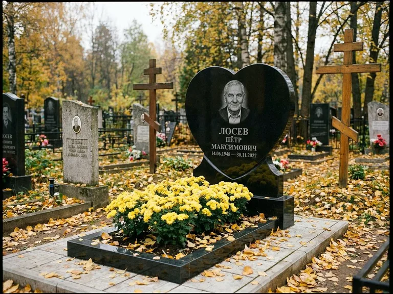 Керамический портрет пожилой женщины в Южно-Сахалинске