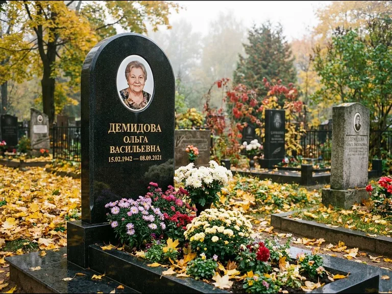 Керамический овал на стеле в Южно-Сахалинске