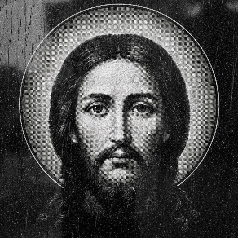 Эскиз иконы: «Моление о чаше» (полутон) — сюжетная композиция, гравировка на памятник в Южно-Сахалинске