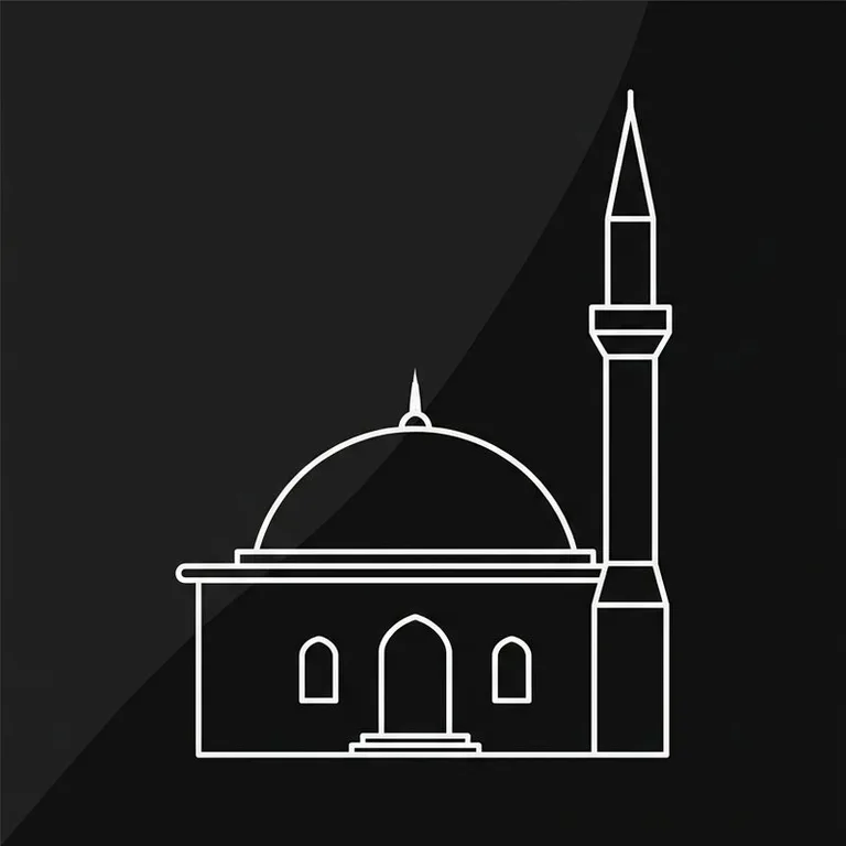 Эскиз: Одноминаретная — скромный силуэт сельской мечети в Южно-Сахалинске