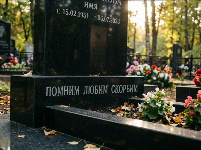 Эпитафия — гравировка с выездом на кладбище в Южно-Сахалинске