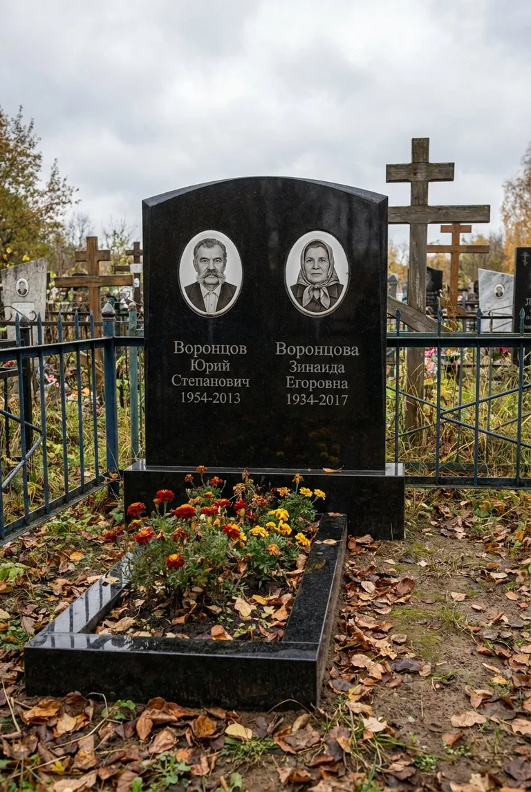 Аллея на Лесном кладбище в Екатеринбурге