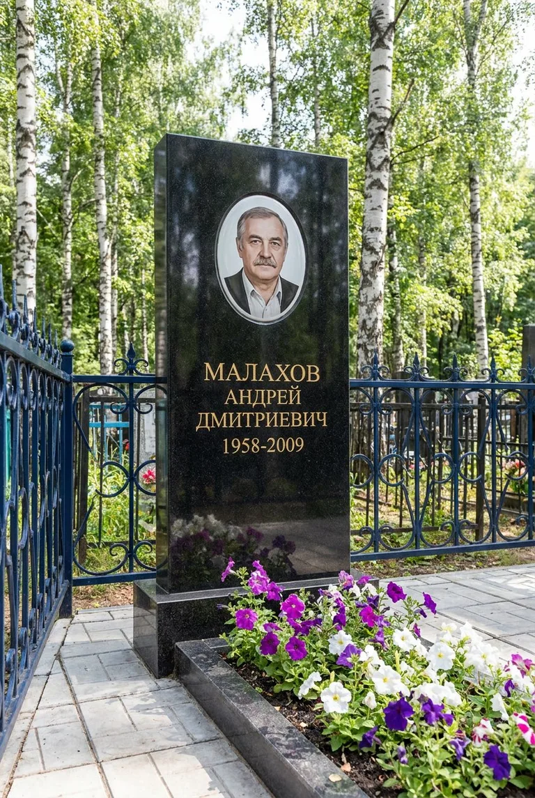 Аллея на Нижне-Исетском кладбище в Екатеринбурге
