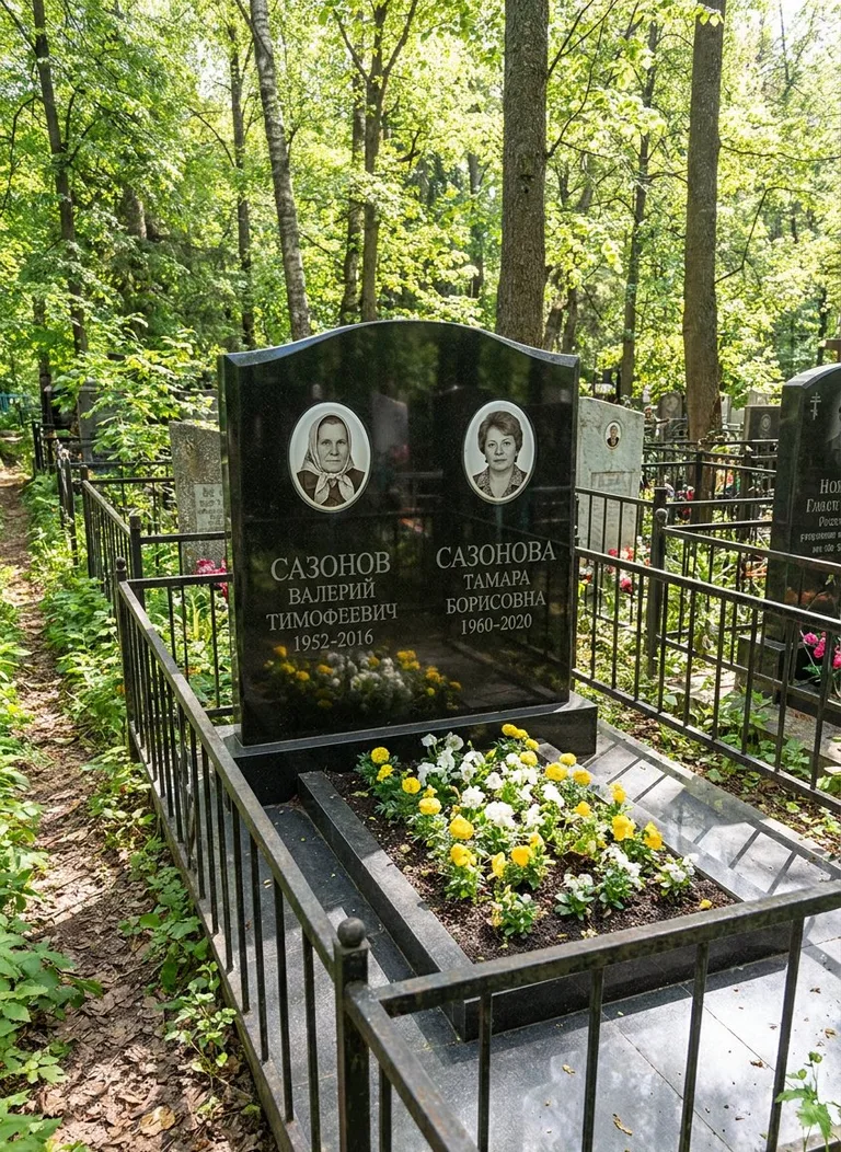 Аллея на Северном (Тимашевском) кладбище в Уфе