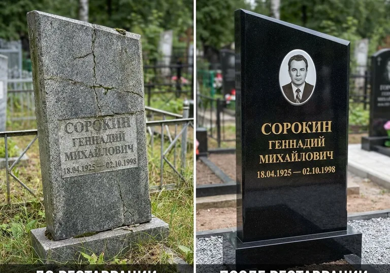 Полная реставрация старого памятника: до и после в Южно-Сахалинске