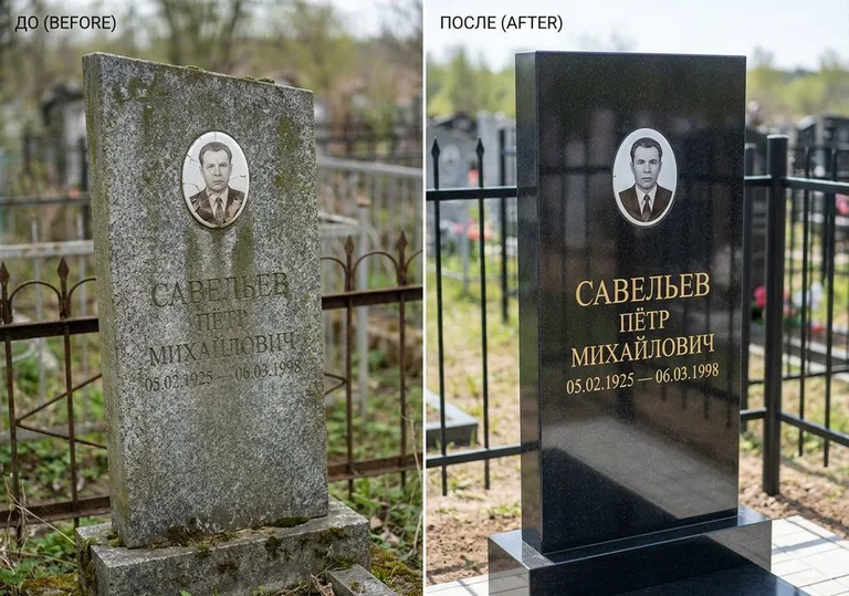 Комплексная реставрация старого памятника: до и после в Южно-Сахалинске