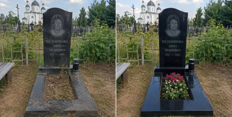 Мойка фигурного памятника до и после в Южно-Сахалинске