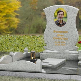 Вертикальный гранитный памятник П146 для одного - П146