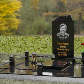 Вертикальный гранитный памятник без креста П149 - П149