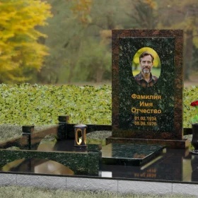 Гранитный светский памятник вертикальный П154 - П154