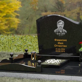 Вертикальный гранитный памятник для одного П155 - П155