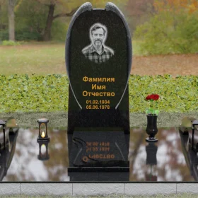 Вертикальный гранитный памятник для одного П161 - П161