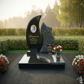 Комбинированный православный памятник - ПН241