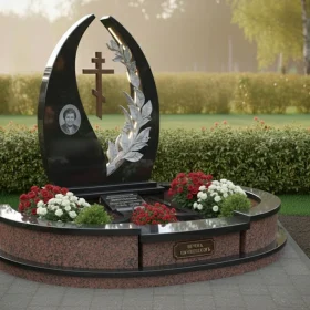 Элитный православный гранитный памятник ПН374 - ПН374