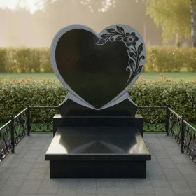 Вертикальный гранитный памятник светский - ПН539