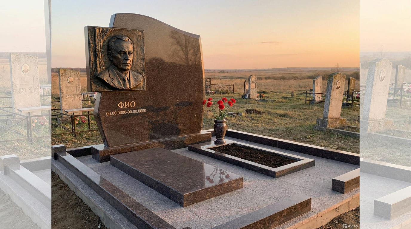 Пример дизайна: Памятник из бронзы с фактурой скалы