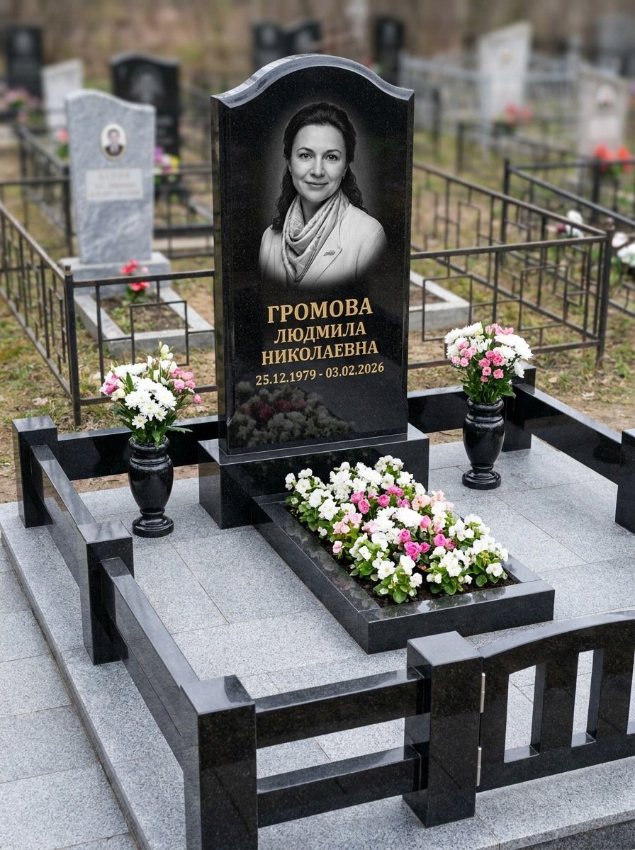 Портрет на памятнике в Южно-Сахалинске — Чёрно-белый портрет подготовили под станок — гравировка на стеле