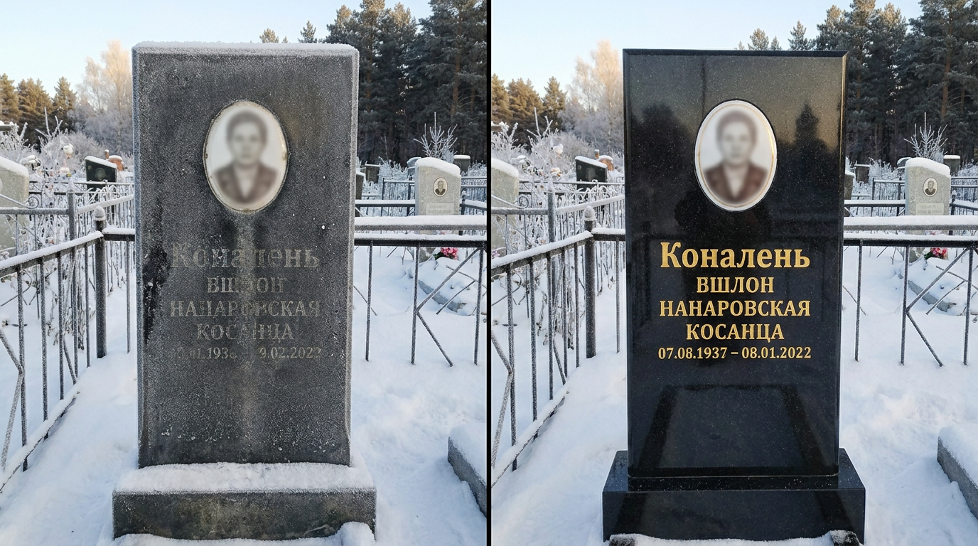 Реставрация памятника в Южно-Сахалинске — пример 2