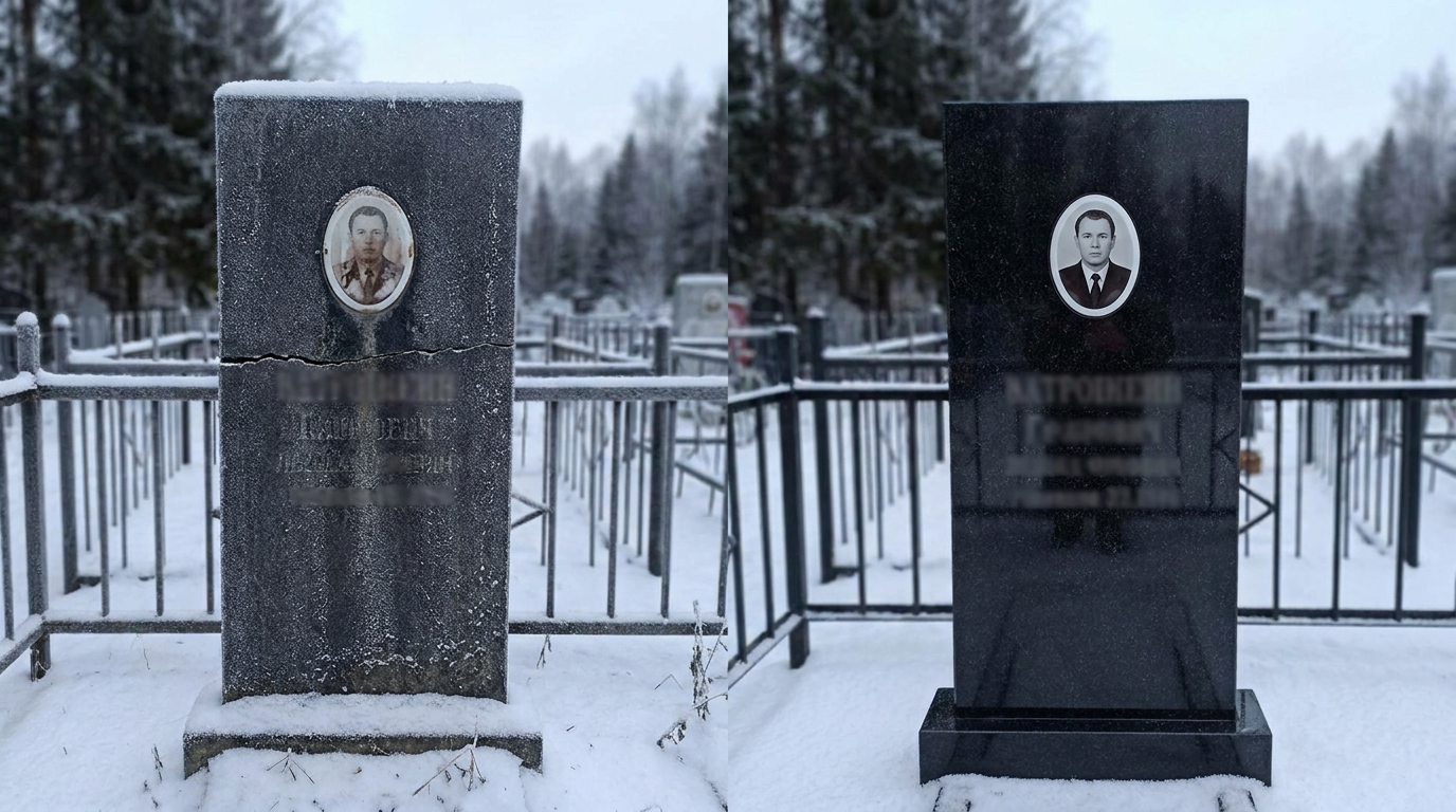 Реставрация памятника в Южно-Сахалинске — пример 4